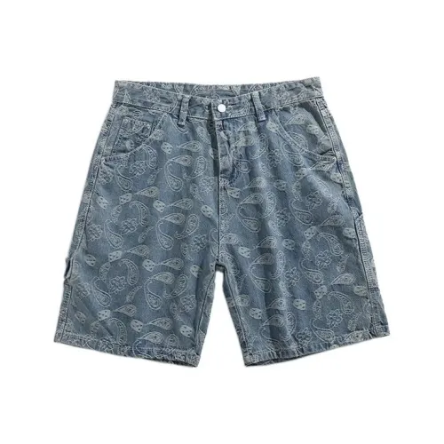 GEOGRE ALEX Blue Men's Denim Shorts GEOGRE ALEX Синий Мужские Джинсовые Шорты