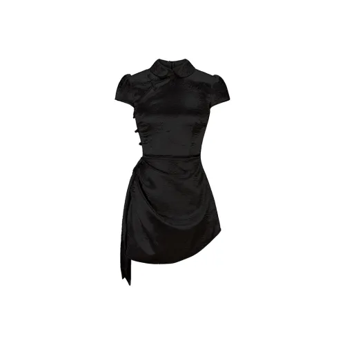 AVENEMENT Короткое платье с короткими рукавами женское