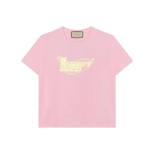 GUCCI Розовые Женские Футболки
