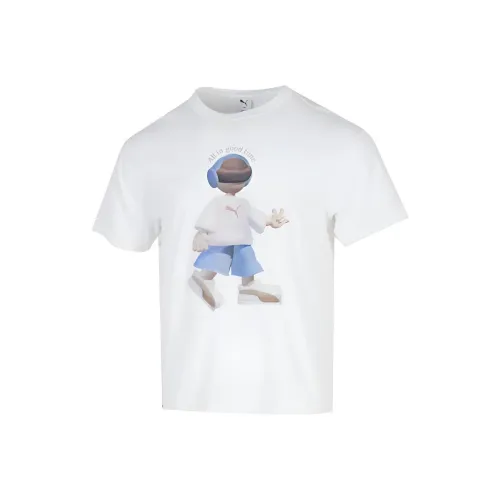 PUMA Белая Мужская Футболка