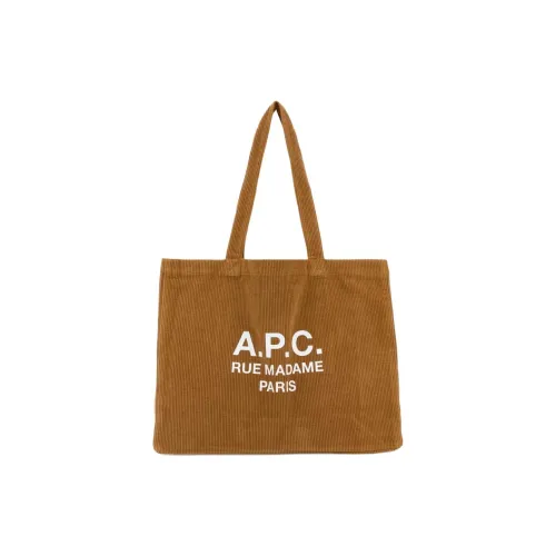 A.P.C Ткань Тоут Сумка Сумка для покупок Сумка Сумка через плечо Стандартная Мужская Коричневая