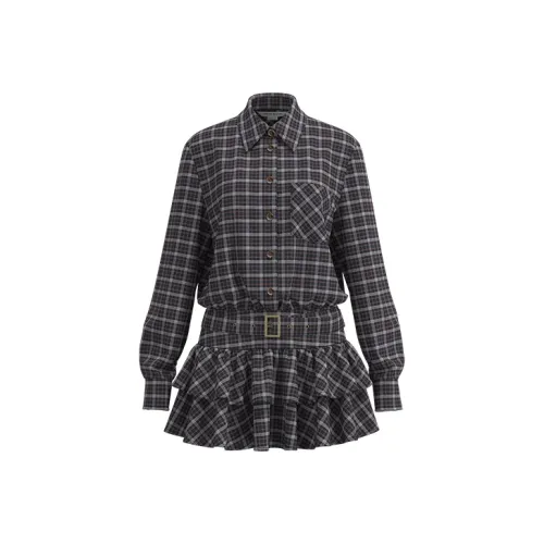 URBAN REVIVO Длинное платье с длинными рукавами женское