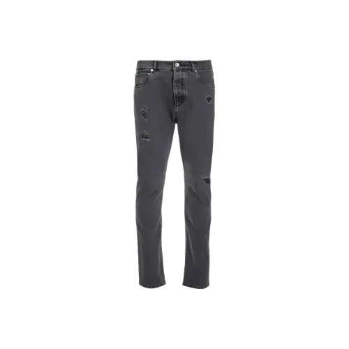 BRUNELLO CUCINELLI Серый Мужской Джинсы