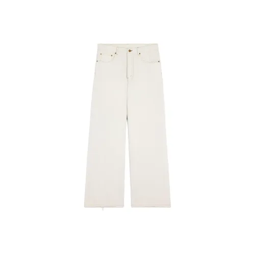 CELINE Выцветшие Белые Мужские Джинсы