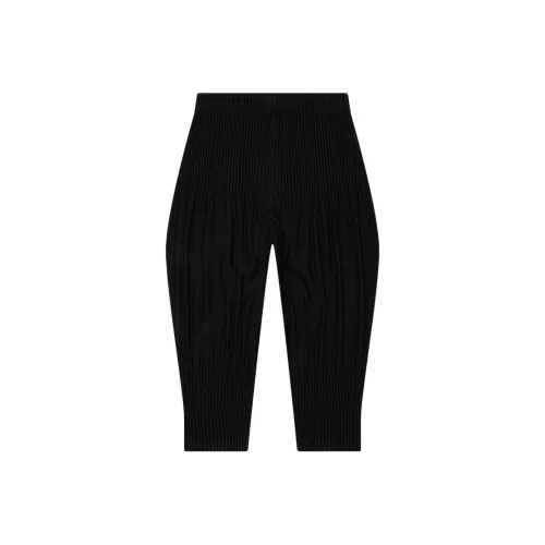 Homme Plissé Issey Miyake Повседневные брюки Мужские Черные