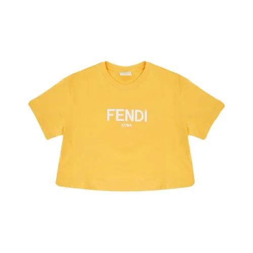 FENDI Желтые Детские Т-рубашки