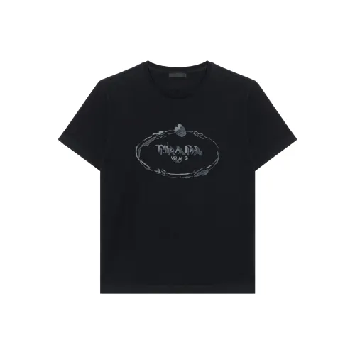 PRADA Мужские черные T-рубашки