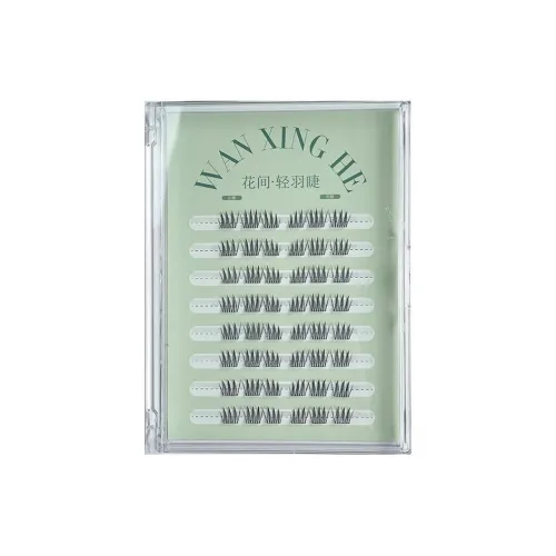 WANXINGHE No Glue No Removal Required Корейская группа Ace Искусственные ресницы Один кластер 8 рядов