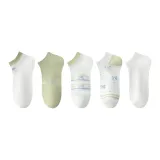 5 пачек, Зеленое сердце + Белый с четырьмя полосами + Белое сердце + Белый с двойной полосой + Белая цепь