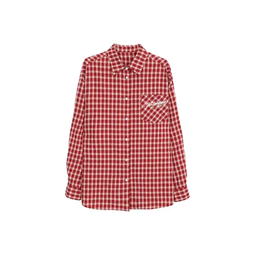 CHONGXIAOLV Red Unisex Рубашки