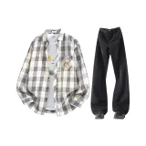 Белые+Черные Брюки