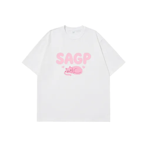 SAGP Белая унисекс футболка