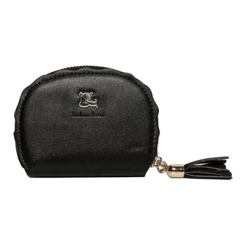 ALOENEY ПУ (полиуретан) Картхолдер Женский Черный