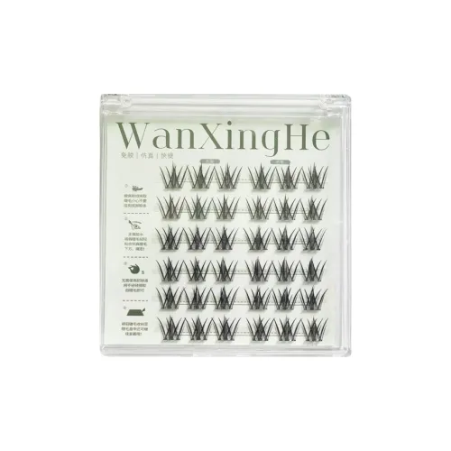 WANXINGHE Без клея без необходимости удаления Daisy Беллфлауэр Искусственные ресницы Сегментированные Один кластер Шесть рядов 36 кластеров