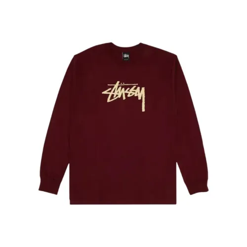 Stussy T-Shirt Мужская Бордовая Красная