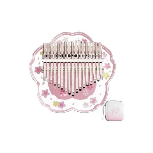 Hluru HUASHU. Прозрачный Цветок Kalimba 17 Тон 21 Тон Акриловый Материал Панельный Стиль Калимбы