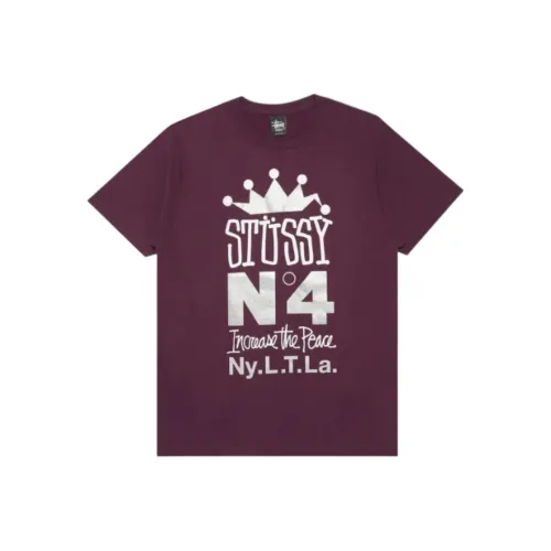 Stussy Фиолетовый Мужской T-Рубашки