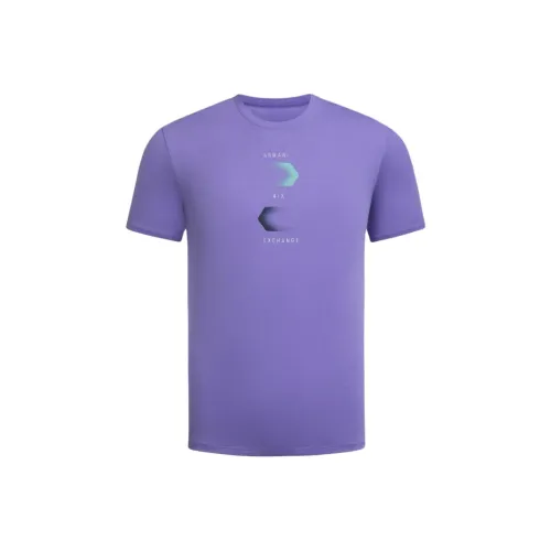 ARMANI EXCHANGEAE SS24 T Рубашка Мужская Фиолетовая