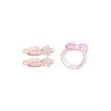 Облако Звезды Заколка для волос + Резинка для волос [Розовый]