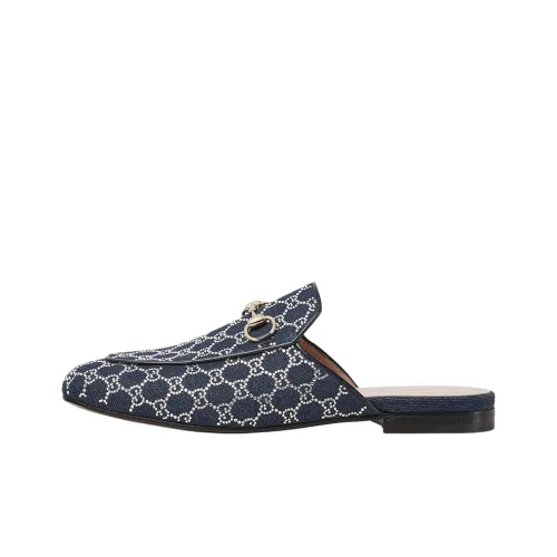 GUCCI Нет Особенный Функция Домашние тапочки Женские Темно-синий