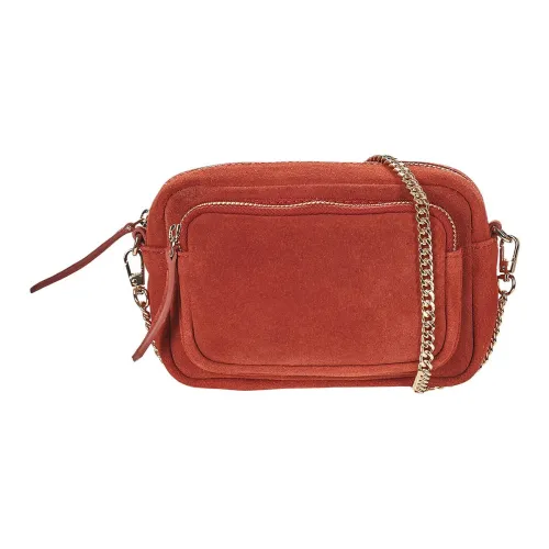 Petite Mendigote Сумка через плечо из кожи женская коричневая