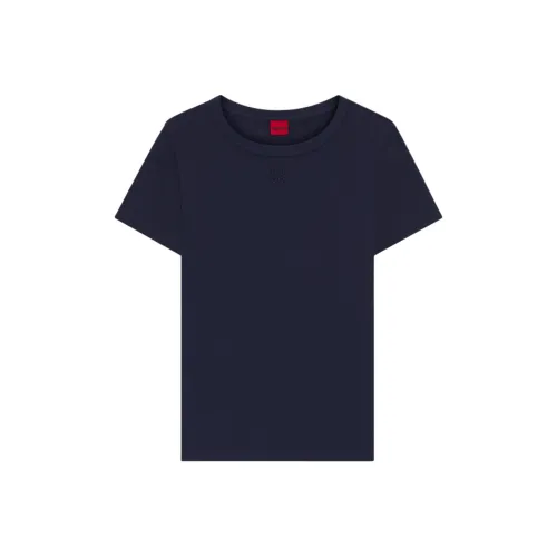 Hugo Boss Темно-синие Женские Рубашки T