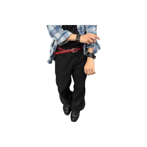 GANGZAI Черные Унисекс Джинсы