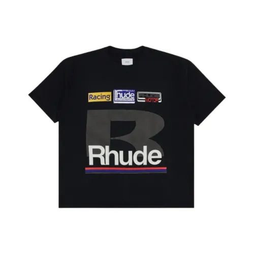 RHUDE Черные Мужские T-Рубашки