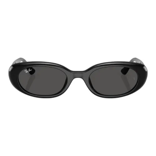 RayBan Plastic OVAL SUNGLASSES Унисекс Черный