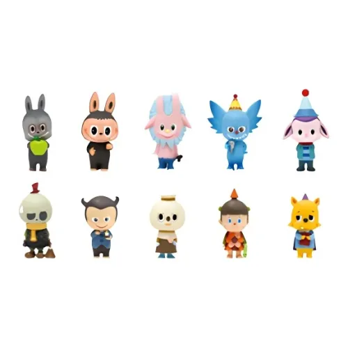 POP MART Лабубу VOS PATO Эльф All Star Коллекция Фигурка Набор B Прозрачный Слепой Бокс с Карточкой