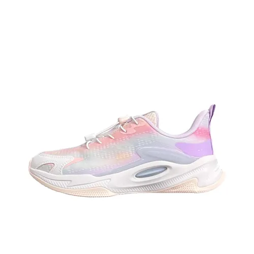 LINING YOUNG Амортизация и Дышащий Низкий Топ KIDS Lifestyle Shoes Розовый Фиолетовый Подростки