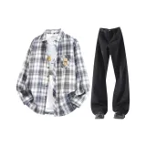 Чёрный + Чёрный Брюки