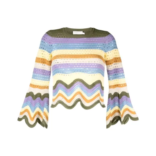 Zimmermann Многоцветные Женские Короткие Топы
