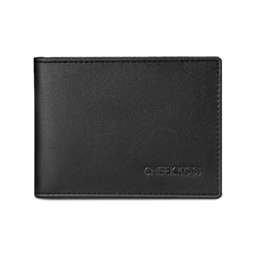 Cheekkiss Лицевой кошелек из коровьей кожи унисекс черный