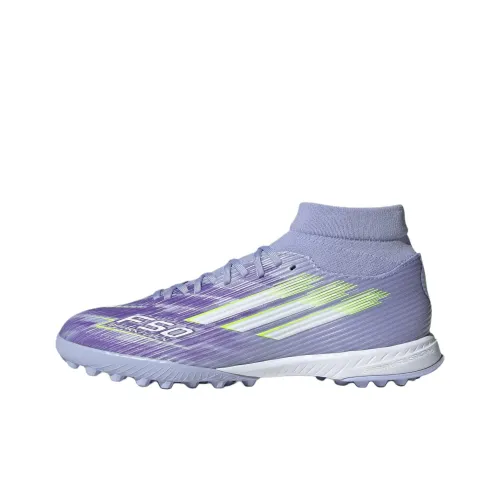 Adidas F50 Series Женские футбольные бутсы устойчивые к истиранию светло-фиолетовые