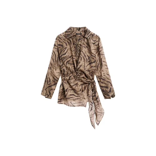 Massimo Dutti Коричневые Женские Рубашки