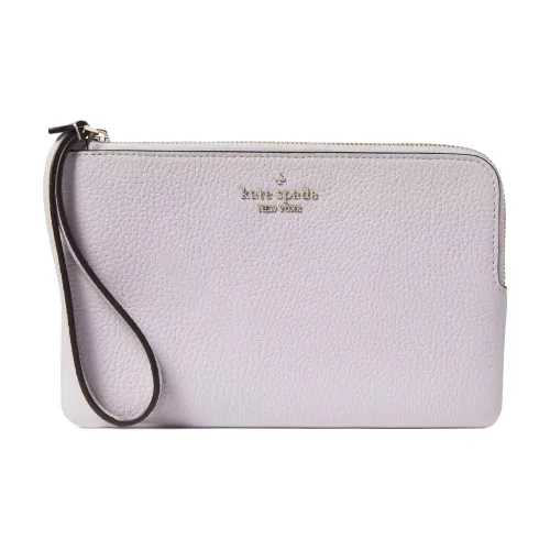 Kate Spade Личи зернистая кожа кожа кошелек клатч женский сиреневый лунный свет