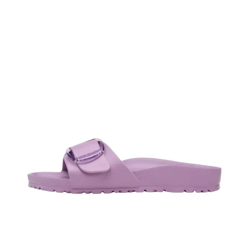 Birkenstock Madrid Big Buckle EVA Устойчивые к истиранию Шлепанцы Женские Светло-фиолетовые