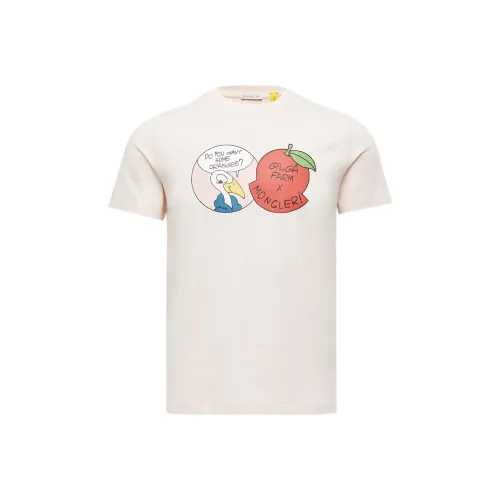 MONCLER GENIUS Donald Glover Коллаборация Белый Айвори Мужская Рубашка T