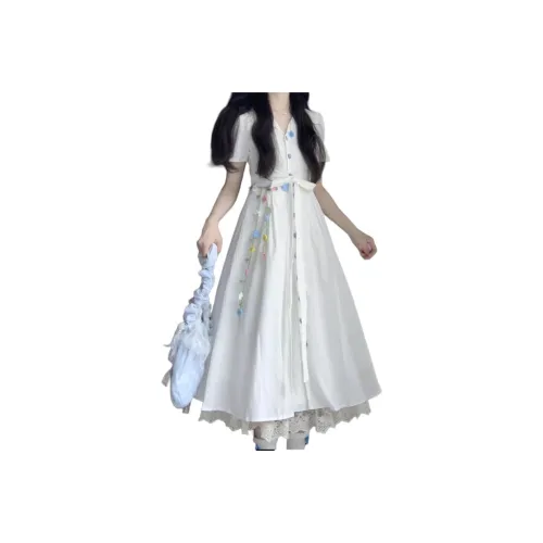 GOSO HIGH RISE Платье Женские Короткие Платья с Рукавами