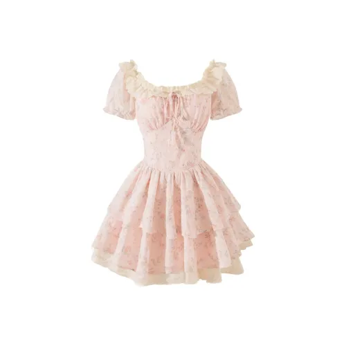 AFGGD Короткий рукав Платье Женское