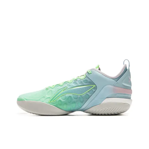 LINING Yushuai 19V2 Баскетбольные кроссовки Низкий топ Бирюзовый Мужской