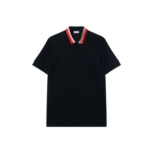 Burberry Поло Мужское Черное