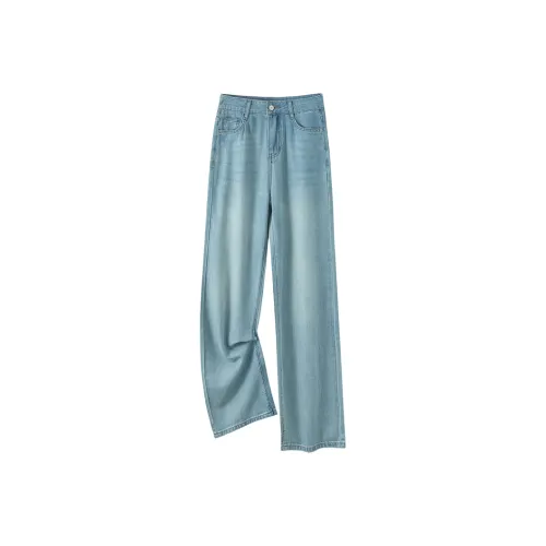 Devanro Светло-синие Женские Джинсы