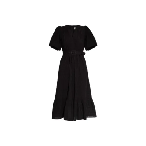 Diane von Furstenberg Короткое платье с короткими рукавами женское черное