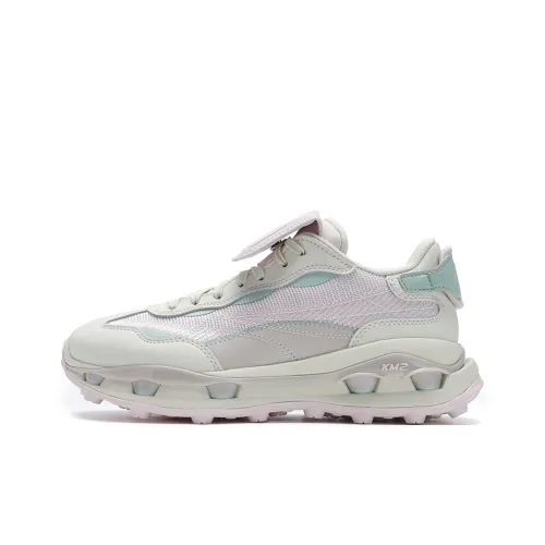 FILA KM2 Casual Низкий Топ Без рисунка Пыльно-розовый/Спаржево-белый Женский