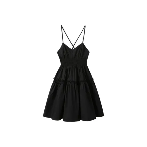 TSKIU Черные Женские Слиплатья