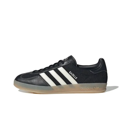 Adidas Originals GAZELLE INDOOR Устойчивые к истиранию Низкие Кроссовки для скейтбординга Унисекс Черные