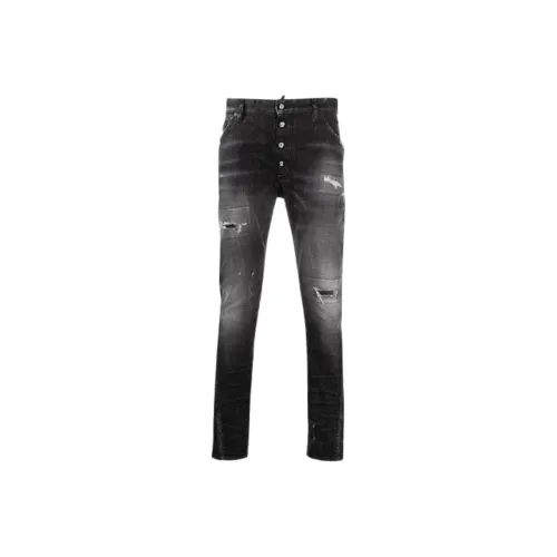 DSQUARED 2 Мужские черные джинсы