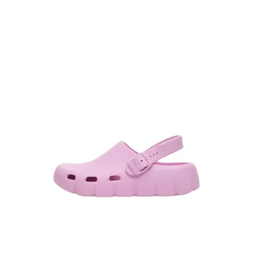 Birkenstock Birki Flow Устойчивые к истиранию Низкие Топы Детские Сандалии Светло-розовые для детей 3-7 лет